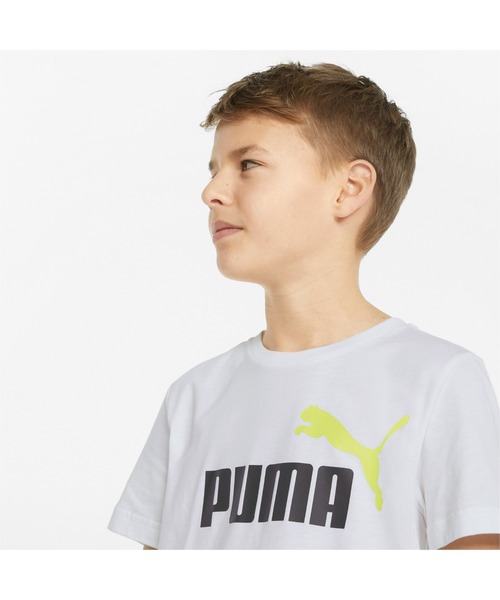 PUMA(プーマ)の「PUMA プーマ キッズ ボーイズ 半袖 Tシャツ アンド ショーツ セット 120-160cm(ジャージ・キッズ・ホワイト×ブラック/レッド・130/140/150/160/120)」の15枚目の写真