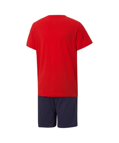 PUMA(プーマ)の「PUMA プーマ キッズ ボーイズ 半袖 Tシャツ アンド ショーツ セット 120-160cm(ジャージ・キッズ・ホワイト×ブラック/レッド・130/140/150/160/120)」の12枚目の写真