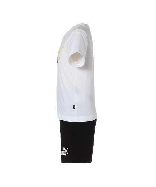 PUMA(プーマ)の「PUMA プーマ キッズ ボーイズ 半袖 Tシャツ アンド ショーツ セット 120-160cm(ジャージ・キッズ・ホワイト×ブラック/レッド・130/140/150/160/120)」の14枚目の写真