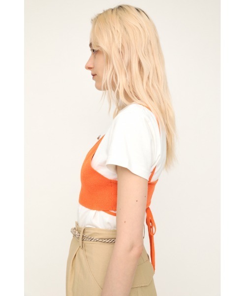 SLY（スライ）の「PATCHY PATTERN KNIT BRA ニット ブラ（キャミソール