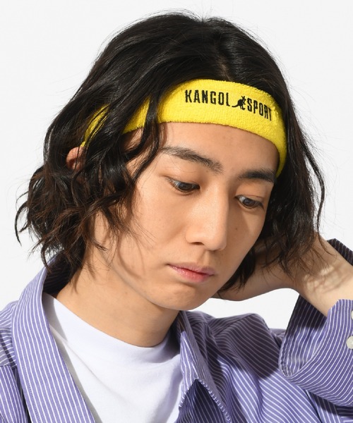 KANGOL（カンゴール）の「【KANGOL / カンゴール】ロゴデザインヘアバンド（ヘアバンド・メンズ・ホワイト/ブラック/レッド/イエロー・ONESIZE）」の4枚目の写真