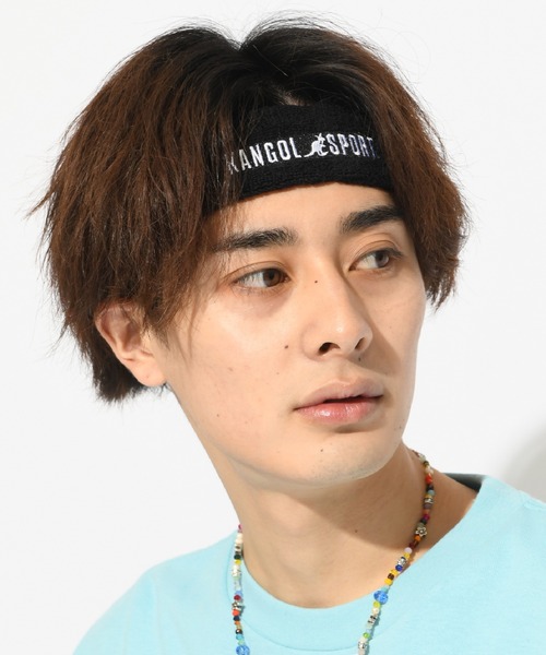 KANGOL（カンゴール）の「【KANGOL / カンゴール】ロゴデザインヘアバンド（ヘアバンド・メンズ・ホワイト/ブラック/レッド/イエロー・ONESIZE）」の3枚目の写真