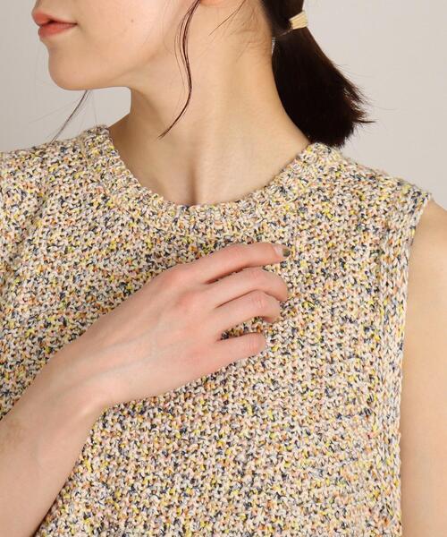 THE SHOP TK （ザ ショップ ティーケー ）の「◆かすりテープヤーンベスト（ベスト・レディース・ベージュ系その他6/ネイビー系3/ネイビー系5・12）」の11枚目の写真