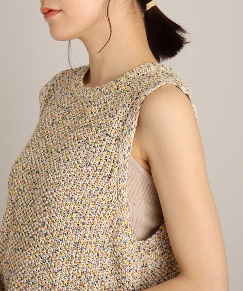 THE SHOP TK （ザ ショップ ティーケー ）の「◆かすりテープヤーンベスト（ベスト・レディース・ベージュ系その他6/ネイビー系3/ネイビー系5・12）」の9枚目の写真