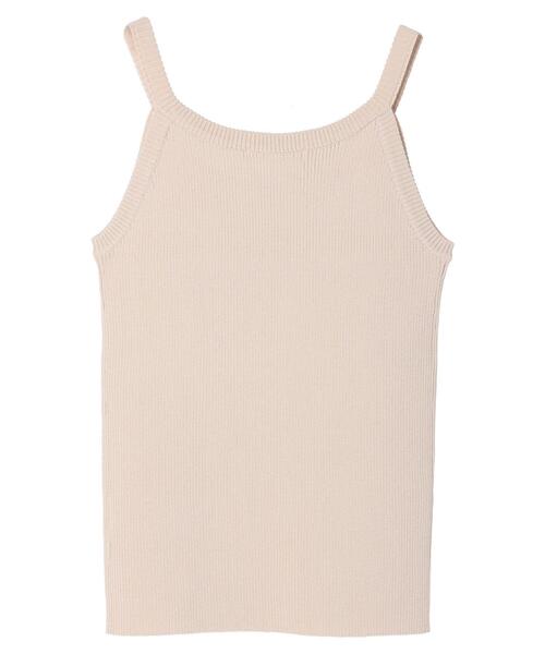 Green　Parks（グリーンパークス）の「アメスリニットタンク（タンクトップ・レディース・ブラック/ブルー/グリーン/グレイッシュベージュ・FREE）」の21枚目の写真