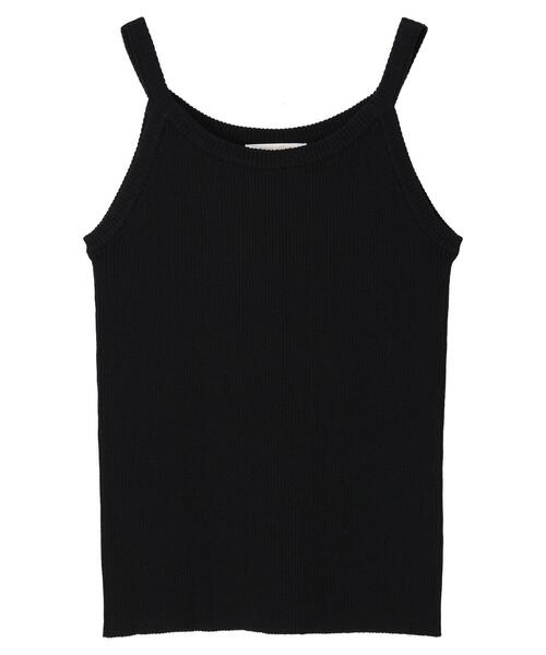 Green　Parks（グリーンパークス）の「アメスリニットタンク（タンクトップ・レディース・ブラック/ブルー/グリーン/グレイッシュベージュ・FREE）」の15枚目の写真