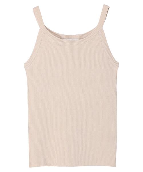 Green　Parks（グリーンパークス）の「アメスリニットタンク（タンクトップ・レディース・ブラック/ブルー/グリーン/グレイッシュベージュ・FREE）」の14枚目の写真