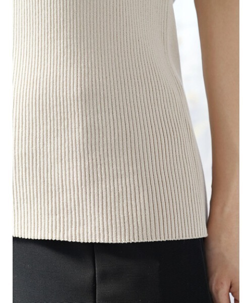 Green　Parks（グリーンパークス）の「アメスリニットタンク（タンクトップ・レディース・ブラック/ブルー/グリーン/グレイッシュベージュ・FREE）」の11枚目の写真