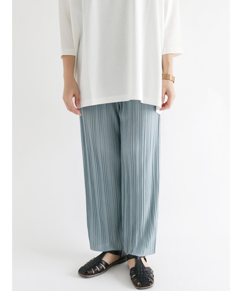 Lugnoncure（ルノンキュール）の「プリーツパンツ（その他パンツ・レディース・グレー/チャコール/ブルー・ﾌﾘ-）」の3枚目の写真