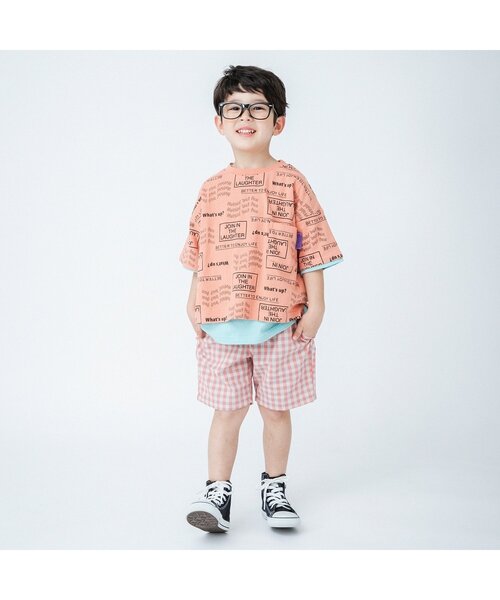 BREEZE(ブリーズ)の「WEB限定 ギンガムチェックパンツ(その他パンツ・キッズ・ブラック/ラベンダー/オレンジ・130/140/70/110/80/120/100/90)」の21枚目の写真