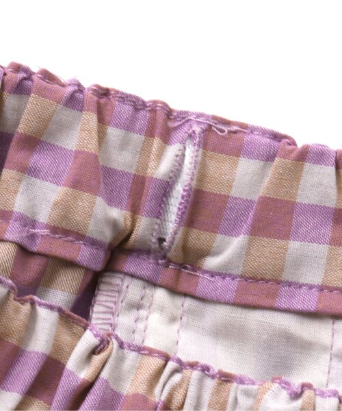 BREEZE(ブリーズ)の「WEB限定 ギンガムチェックパンツ(その他パンツ・キッズ・ブラック/ラベンダー/オレンジ・130/140/70/110/80/120/100/90)」の10枚目の写真