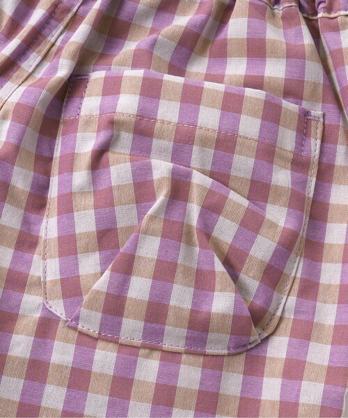 BREEZE(ブリーズ)の「WEB限定 ギンガムチェックパンツ(その他パンツ・キッズ・ブラック/ラベンダー/オレンジ・130/140/70/110/80/120/100/90)」の12枚目の写真