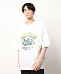 INDIAN（インディアン）の「/INDIAN/刺繍+プリント　オーバーサイズTシャツ（Tシャツ/カットソー）」