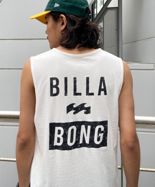 BILLABONG(ビラボン)の「BILLABONG/ビラボン ブランドロゴ レギュラーフィット バックプリントタンクトップ BC011-353(タンクトップ・メンズ・ホワイト/パープル/ブラック・M/L/XL)」の1枚目の写真