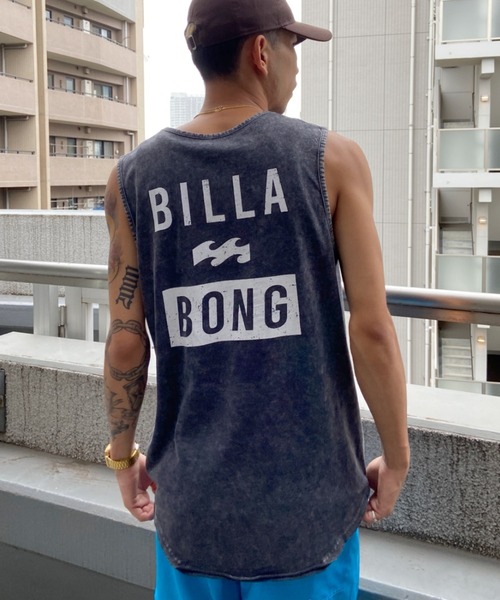 BILLABONG(ビラボン)の「BILLABONG/ビラボン ブランドロゴ レギュラーフィット バックプリントタンクトップ BC011-353(タンクトップ・メンズ・ホワイト/パープル/ブラック・M/L/XL)」の2枚目の写真
