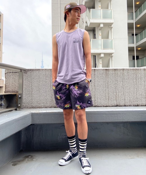BILLABONG(ビラボン)の「BILLABONG/ビラボン ブランドロゴ レギュラーフィット バックプリントタンクトップ BC011-353(タンクトップ・メンズ・ホワイト/パープル/ブラック・M/L/XL)」の17枚目の写真