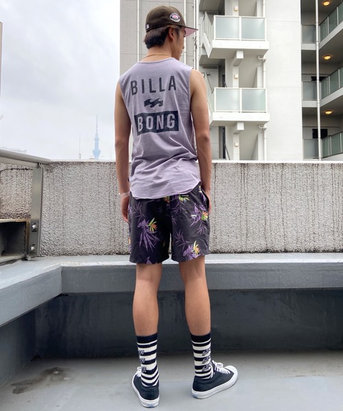 BILLABONG(ビラボン)の「BILLABONG/ビラボン ブランドロゴ レギュラーフィット バックプリントタンクトップ BC011-353(タンクトップ・メンズ・ホワイト/パープル/ブラック・M/L/XL)」の16枚目の写真