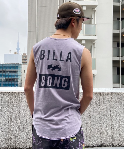 BILLABONG(ビラボン)の「BILLABONG/ビラボン ブランドロゴ レギュラーフィット バックプリントタンクトップ BC011-353(タンクトップ・メンズ・ホワイト/パープル/ブラック・M/L/XL)」の15枚目の写真