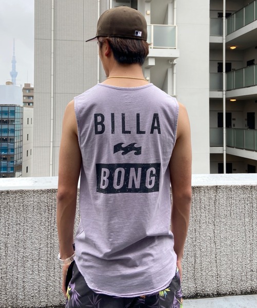 BILLABONG(ビラボン)の「BILLABONG/ビラボン ブランドロゴ レギュラーフィット バックプリントタンクトップ BC011-353(タンクトップ・メンズ・ホワイト/パープル/ブラック・M/L/XL)」の14枚目の写真