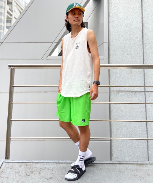 BILLABONG(ビラボン)の「BILLABONG/ビラボン ブランドロゴ レギュラーフィット バックプリントタンクトップ BC011-353(タンクトップ・メンズ・ホワイト/パープル/ブラック・M/L/XL)」の9枚目の写真