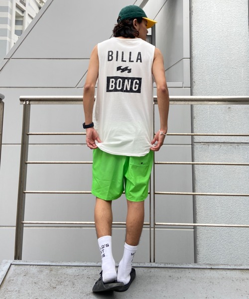 BILLABONG(ビラボン)の「BILLABONG/ビラボン ブランドロゴ レギュラーフィット バックプリントタンクトップ BC011-353(タンクトップ・メンズ・ホワイト/パープル/ブラック・M/L/XL)」の8枚目の写真
