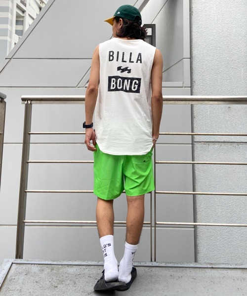 BILLABONG(ビラボン)の「BILLABONG/ビラボン ブランドロゴ レギュラーフィット バックプリントタンクトップ BC011-353(タンクトップ・メンズ・ホワイト/パープル/ブラック・M/L/XL)」の7枚目の写真