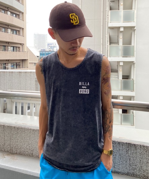 BILLABONG(ビラボン)の「BILLABONG/ビラボン ブランドロゴ レギュラーフィット バックプリントタンクトップ BC011-353(タンクトップ・メンズ・ホワイト/パープル/ブラック・M/L/XL)」の20枚目の写真