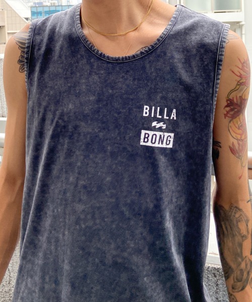 BILLABONG(ビラボン)の「BILLABONG/ビラボン ブランドロゴ レギュラーフィット バックプリントタンクトップ BC011-353(タンクトップ・メンズ・ホワイト/パープル/ブラック・M/L/XL)」の22枚目の写真