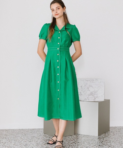 Cheek（チーク）の「【サイズ展開あり】パワショル開襟シャツ