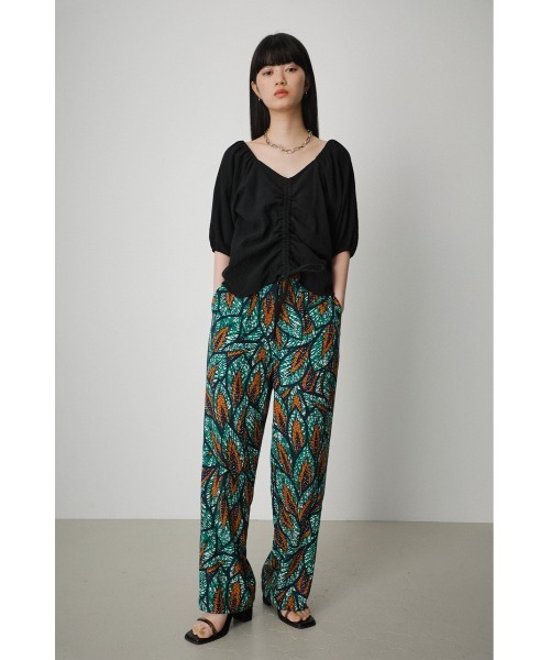 AZUL by moussy（アズールバイマウジー）の「2WAY SHIRRING PUFF BLOUSE/２WAYシャーリングパフブラウス（シャツ/ブラウス・レディース・オレンジ系その他/ブラック/アイボリー/カーキ・SMALL/MEDIUM）」の18枚目の写真