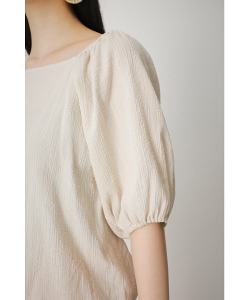 AZUL by moussy（アズールバイマウジー）の「2WAY SHIRRING PUFF BLOUSE/２WAYシャーリングパフブラウス（シャツ/ブラウス・レディース・オレンジ系その他/ブラック/アイボリー/カーキ・SMALL/MEDIUM）」の12枚目の写真
