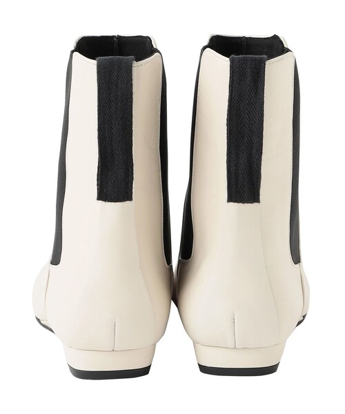 quartierglam（カルチェグラム）の「【quartierglam】 SQUARE STITCHDOWN SIDE GORE S/BOOTS 911289（ブーツ・レディース・ホワイト・37/36）」の4枚目の写真