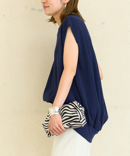 FRAMeWORK（フレームワーク）の「ワッフルプルオーバー（Tシャツ/カットソー・レディース・ベージュ/ホワイト/ネイビー/ブラック・FREE）」の4枚目の写真