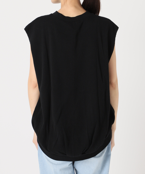 FRAMeWORK（フレームワーク）の「ワッフルプルオーバー（Tシャツ/カットソー・レディース・ベージュ/ホワイト/ネイビー/ブラック・FREE）」の7枚目の写真