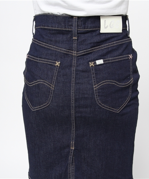 earth music&ecology（アースミュージックアンドエコロジー）の「【Lee×earth】ペンシルスカート（デニムスカート・レディース・ホワイト/インディゴブルー・X-SMALL/SMALL/MEDIUM）」の7枚目の写真