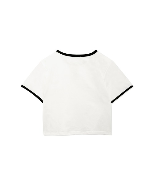 ANDGEEBEE(アンジービー)の「パイピングミニT(Tシャツ/カットソー・レディース・ホワイト/ブルー・MEDIUM)」の12枚目の写真