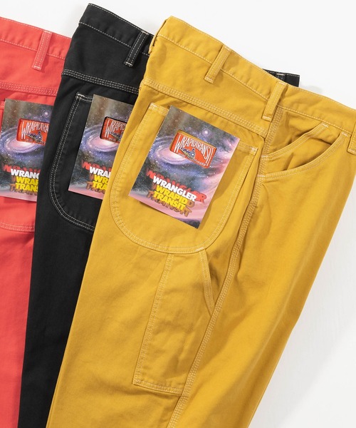 Wrangler（ラングラー）の「【Wrangler/ラングラー】PAINTER カラーペインターパンツ/スケーターパンツ/ルーズシルエット/カラーパンツ/【選べるマルチカラー】（デニムパンツ・メンズ・マスタード/アイボリー/ダークブルー/パープル/レッド/グリーン/ダークグリーン/ブラック/レッド系その他/ブラウン・XS/S/M/L/XL）」の9枚目の写真