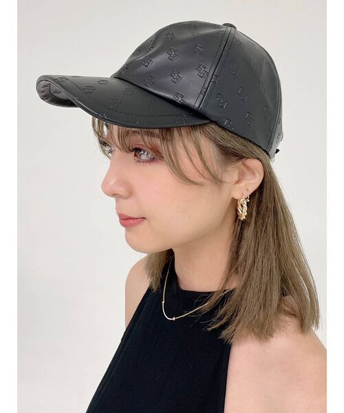 GYDA(ジェイダ)の「GG PATTERNエンボスキャップ(キャップ・レディース・オフホワイト/ブラック・FREE)」の10枚目の写真
