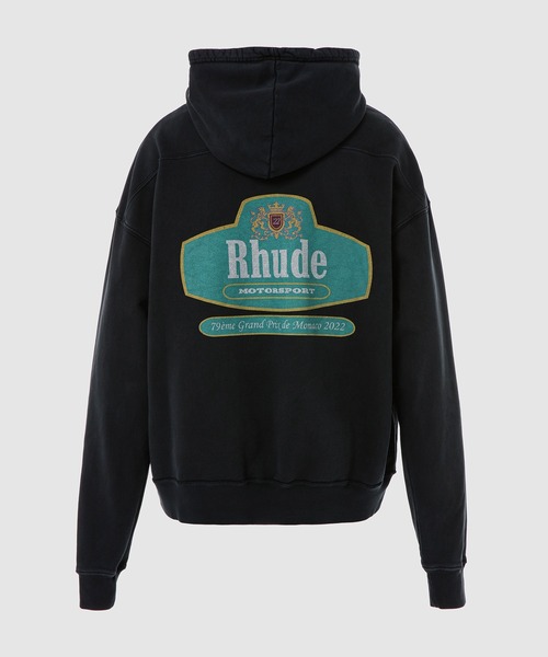 RHUDE（ルード）の「RACING CREST HOODIE（パーカー・メンズ・ブラック・M/L/XL）」の2枚目の写真
