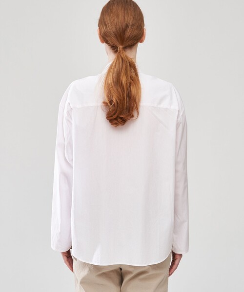 TOMORROWLAND （トゥモローランド）の「コットン ミリタリーシャツ（シャツ/ブラウス・レディース・ホワイト/ピンク系その他/ブルー系その他2/ブルー系その他3/ブルー系その他・FREE）」の9枚目の写真