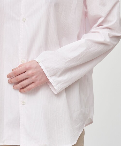 TOMORROWLAND （トゥモローランド）の「コットン ミリタリーシャツ（シャツ/ブラウス・レディース・ホワイト/ピンク系その他/ブルー系その他2/ブルー系その他3/ブルー系その他・FREE）」の12枚目の写真