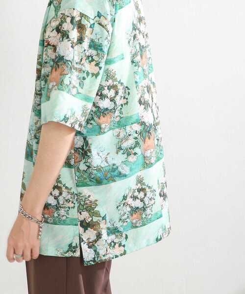 SENSE OF PLACE by URBAN RESEARCH（センスオブプレイスバイアーバンリサーチ）の「『別注』『ユニセックス』グラフィックアートシャツB（シャツ/ブラウス・メンズ・ミント・LARGE/MEDIUM）」の18枚目の写真