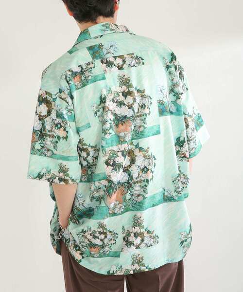 SENSE OF PLACE by URBAN RESEARCH（センスオブプレイスバイアーバンリサーチ）の「『別注』『ユニセックス』グラフィックアートシャツB（シャツ/ブラウス・メンズ・ミント・LARGE/MEDIUM）」の17枚目の写真