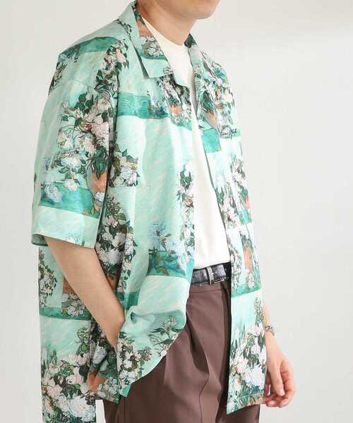 SENSE OF PLACE by URBAN RESEARCH（センスオブプレイスバイアーバンリサーチ）の「『別注』『ユニセックス』グラフィックアートシャツB（シャツ/ブラウス・メンズ・ミント・LARGE/MEDIUM）」の16枚目の写真