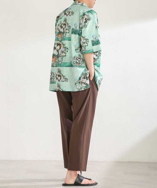 SENSE OF PLACE by URBAN RESEARCH（センスオブプレイスバイアーバンリサーチ）の「『別注』『ユニセックス』グラフィックアートシャツB（シャツ/ブラウス・メンズ・ミント・LARGE/MEDIUM）」の13枚目の写真