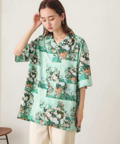 SENSE OF PLACE by URBAN RESEARCH（センスオブプレイスバイアーバンリサーチ）の「『別注』『ユニセックス』グラフィックアートシャツB（シャツ/ブラウス・メンズ・ミント・LARGE/MEDIUM）」の12枚目の写真