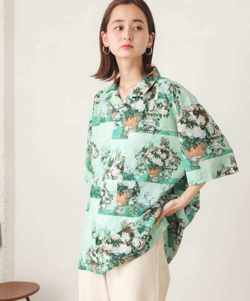 SENSE OF PLACE by URBAN RESEARCH（センスオブプレイスバイアーバンリサーチ）の「『別注』『ユニセックス』グラフィックアートシャツB（シャツ/ブラウス・メンズ・ミント・LARGE/MEDIUM）」の11枚目の写真