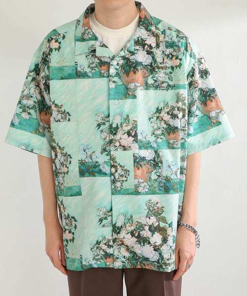 SENSE OF PLACE by URBAN RESEARCH（センスオブプレイスバイアーバンリサーチ）の「『別注』『ユニセックス』グラフィックアートシャツB（シャツ/ブラウス・メンズ・ミント・LARGE/MEDIUM）」の5枚目の写真