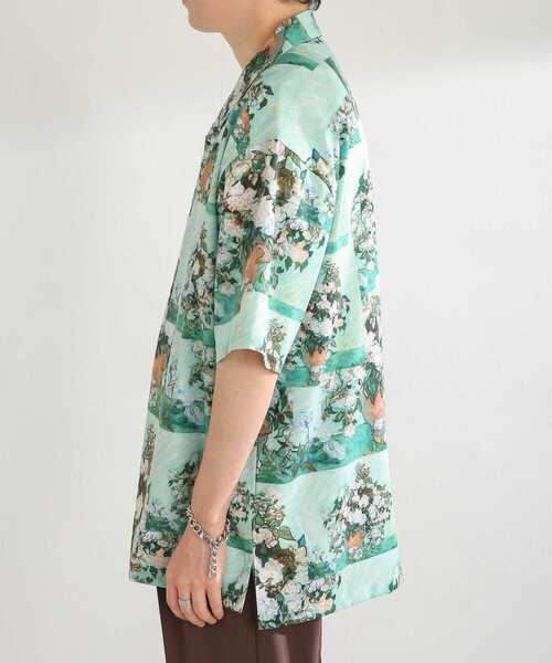 SENSE OF PLACE by URBAN RESEARCH（センスオブプレイスバイアーバンリサーチ）の「『別注』『ユニセックス』グラフィックアートシャツB（シャツ/ブラウス・メンズ・ミント・LARGE/MEDIUM）」の4枚目の写真