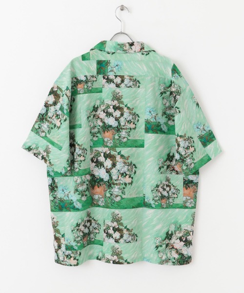 SENSE OF PLACE by URBAN RESEARCH（センスオブプレイスバイアーバンリサーチ）の「『別注』『ユニセックス』グラフィックアートシャツB（シャツ/ブラウス・メンズ・ミント・LARGE/MEDIUM）」の21枚目の写真